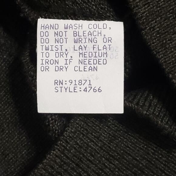 Vintage Norm Thompson 3D Knit Wool Blend  Sweater Grey Sz XL Grandpa 90s Cosby - Picture 9 of 13